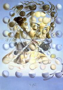 Salvador Dali (1904 - 1989) from Spain: Galatea of the Spheres, 1952 (oil on canvas).