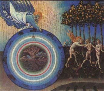 Giovanni di Paolo: Expulsion from Paradise, 1445, wood, 45 x 52 cm.